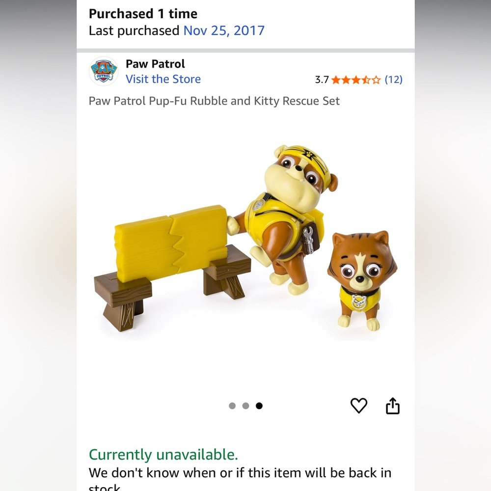 Paw Patrol - Pup-Fu Rubble and Kitty - Rescue Set - Picture 8 of 10